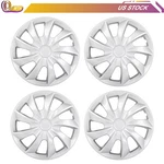 (4) 17" Wheel Hub Caps Silver For R17 Tires Rim All Makes Models Cover Kit. Fixed Price $41.03.