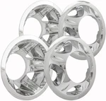Set Of 4 Chrome Abs 17 Inch Wheel Simulators Fits 08-10 Chevrolet Silverado 3500. Fixed Price $314.95.