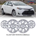 4 16" Wheel Covers Full Rim Hubcaps For 2009-2026 Toyota Corolla Snap On Lacquer. Fixed Price $47.77.