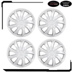 4 Pc 17 Inch Wheel Hub Caps Silver Snap On For All Makes Models Cover Kit. Fixed Price $47.58.
