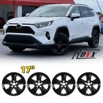 Fit Toyota RAV4 Xle 2019-2026 Black 17" Wheel Skins Hub Caps Rim Covers. Fixed Price $92.99.