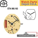 Genuine Eta 980.163 Swiss Made Quartz Movement, (multiple Variation) - New!. Fixed Price $79.95.
