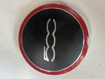 Fiat 500 Wheel Centre Cap X1 (black & Red) 51877477 Genuine Factory Center. Fixed Price $15.00.