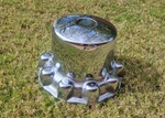 (1) Alcoa Lug Semi-dually Rear Wheel Center Cap Chrome Plastic P/n 087100. Fixed Price $49.00.