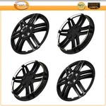 4X For 14" Wheel Hub Caps Black Universal Cover Trim Kit Snap-on. Fixed Price $32.84.