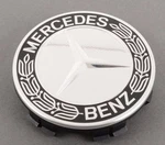 Mercedes-benz Genuine Chrome With Black Wheel Center Hub Cap New Oem. Fixed Price $20.49.