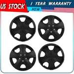 15" Set Of 4 Black Covers Full Rim Snap On Hub Caps Fit R15 Tire & Wheels. Fixed Price $38.20.