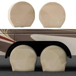 Tcp Global Set Of 4 Oxford Canvas Wheel Tire Covers Rv, Truck & Trailer, .... Fixed Price $47.75.