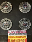 1967 Chevrolet Impala 14 Poverty Hubcaps Set Red White Blue Rare. Fixed Price $175.00.