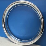 One Single 15" Chrome Plastic Trim Ring 3/4" Depth Beauty # 1515P By Cci. Fixed Price $19.99.