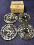 Set Of 4 Chevy 1971-72 Wheel Covers Nos Custom Chrome Goods. Fixed Price $159.95.