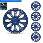 15'' Black Blue Lacquer Wheel Cover 15" Snap On Hubcaps. Fixed Price $42.99.