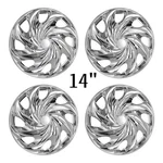 (4 PACK)14 Inch Universal Wheel Rim Cover Hubcaps Snap On Car Truck Fit R14 Tire. Fixed Price $40.99.