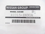 Genuine Oem Nissan 40315-ZN90A Wheel Cover Hub Cap 2010-2012 Versa. Fixed Price $60.81.