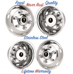 19.5" Chevrolet Gmc W4500 6 Lug Wheel Simulator Rim Liner Hubcap Covers Set. Fixed Price $430.68.