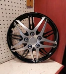 X (single) Hubcap Wheel Cover Black/silver Aftermarket JH-130-15". Fixed Price $24.99.