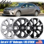 For 2009-2019 Toyota Corolla 4 Pcs 15" Wheel Covers Full Rim Snap On Hub Caps. Fixed Price $43.99.