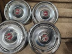 Set Of 4 Vintage Pontiac Hubcaps. Fixed Price $175.00.