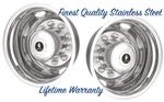 22.5" International 10 Lug Hole Wheel Simulator Rim Liner Hub Pilot Covers. Fixed Price $427.53.