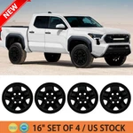 4 Black For 2005-2023 Toyota Tacoma Sr 16" Wheel Skins Hub Caps Steel Rim Covers. Fixed Price $64.99.