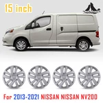 15" 4 Pack Hubcaps Silver Lacquer Snap On Wheel Cover For 2013-2021 Nissan NV200. Fixed Price $49.99.
