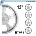 4PC 13" Covers Full Rim Snap On Hub Caps Fits R13 Tire & Steel Wheels. Fixed Price $27.50.