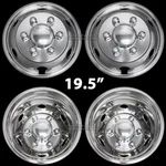 4 Isuzu Npr Nrr Nqr 19.5" Bolt On 6 Lug Wheel Simulators Dually Rim Covers. Fixed Price $399.99.