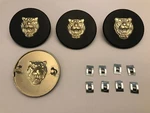 Jaguar E-type New Hub Cap Medallion + Clips X Made In England C27140. Fixed Price $101.55.
