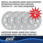 Fits 2005-2015 Chevrolet Silverado 1500 17" Chrome Wheel Skins # IMP-64X Set. Fixed Price $79.99.