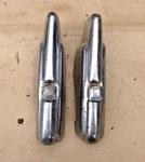 1946 1947 Ford Rear Bumper Guards Original Pair '42 Super Deluxe. Fixed Price $235.00.