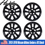 16" Inch Set Of 4 Black Wheel Covers For Nissan Altima Sedan 2013-2018 Hubcaps. Fixed Price $53.99.