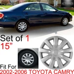 15" 1PC Hubcap Replacement For 2002-2006 Toyota Camry Wheel Cover Snap On Silver. Fixed Price $37.99.