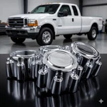 4PCS Chrome 8 Lug Wheel Center Hub Caps Ford F250 F350 1999-2005 1C3Z1130BA. Fixed Price $67.20.