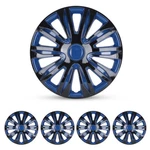 Set Of 4 16" Inch Wheel Covers Snap On Hub Caps Fit R16 Tire & Steel Rim Blue Us. Fixed Price $44.99.