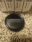Vossen Hybrid Forged Gloss Black Custom Wheel Rim Hub Cover Center Cap 4 Pack. Fixed Price $60.00.
