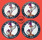 Plymouth Road Runner Wheels Hubcap Emblems Decals Trim Interior Steering Horn. Fixed Price $19.99.