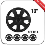 4X 13INCH Hub Caps Pp Tire Rim Covers Black Kit Fits All Makes Models Snap. Fixed Price $29.99.