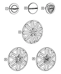 Genuine Mopar Wheel Cover 4743813AC. Fixed Price $30.95.