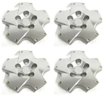 18" Twist Wheel Hub Center Caps Set Silver New For 2002-2007 Lexus SC430. Fixed Price $214.95.