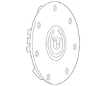 Silver Metallic Button Style Center Cap With Crest And Wreath Logo (09594999). Fixed Price $126.49.