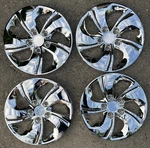 Winjet WJ-5105-15 Chrome Metallic Glossy Hubcaps Wheel Covers Set Of 4 Snap. Fixed Price $49.99.