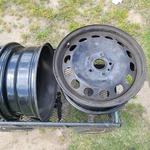 Two 16" Steel Wheel Rim Tire 16X6.5 For 07-17 Vw Jetta Golf MK5 MK6 5X112 Bolts. Fixed Price $120.00.