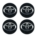 4 Pcs Set Of Toyota Wheel Center Hub Caps 62MM Black Logo Rim Covers. Fixed Price $18.19.