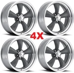 20 Gunmetal Grey Alloy Wheels Rims Custom American Racing Torq Thrust. Fixed Price $1520.00.