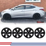 15" Black Wheel Covers Hubcaps For 2011-2016 Hyundai Elantra Sedan Bolt-on. Fixed Price $44.99.