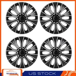 15" Set Of 4 Universal Wheel Covers Snap-on Hub Caps For R15 Tires Black&silver. Fixed Price $40.09.
