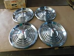 Nos Oem Gm 1973 1974 Pontiac Firebird Lemans Hub Caps Wheel Covers 14" Set. Fixed Price $319.00.