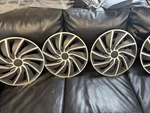 16" Set Of 4 Black&silver Snap On Full Hub Caps Wheel Covers Fits R16. Fixed Price $34.99.