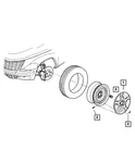 Genuine Mopar Wheel Cover 4656424AD. Fixed Price $68.16.