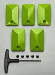 Kmc Xd Series 20X9 -12 Green Wheel Inserts W/screws (set Of 5) 827FS29012N-GN. Fixed Price $20.46.